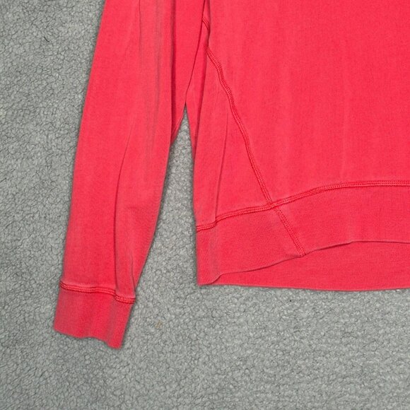 Tommy Hilfiger Sport Womens Pullover Sweatshirt M Red Cotton Graphic Front Logo - Picture 8 of 11